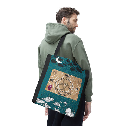 Mystical Ouija Tote Bag | Boho Beach Bag, Psychic Gift, Witchy Accessory, Spiritual Shopper, Mysticism Decor