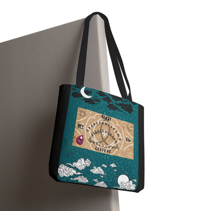 Mystical Ouija Tote Bag | Boho Beach Bag, Psychic Gift, Witchy Accessory, Spiritual Shopper, Mysticism Decor