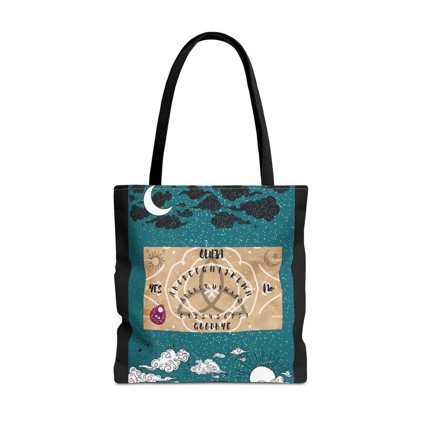Mystical Ouija Tote Bag | Boho Beach Bag, Psychic Gift, Witchy Accessory, Spiritual Shopper, Mysticism Decor