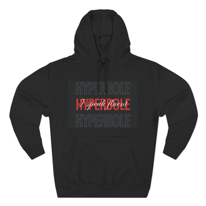 Hyperbole Graphic Hoodie — Three-Panel Fleece Pullover