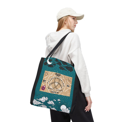 Mystical Ouija Tote Bag | Boho Beach Bag, Psychic Gift, Witchy Accessory, Spiritual Shopper, Mysticism Decor