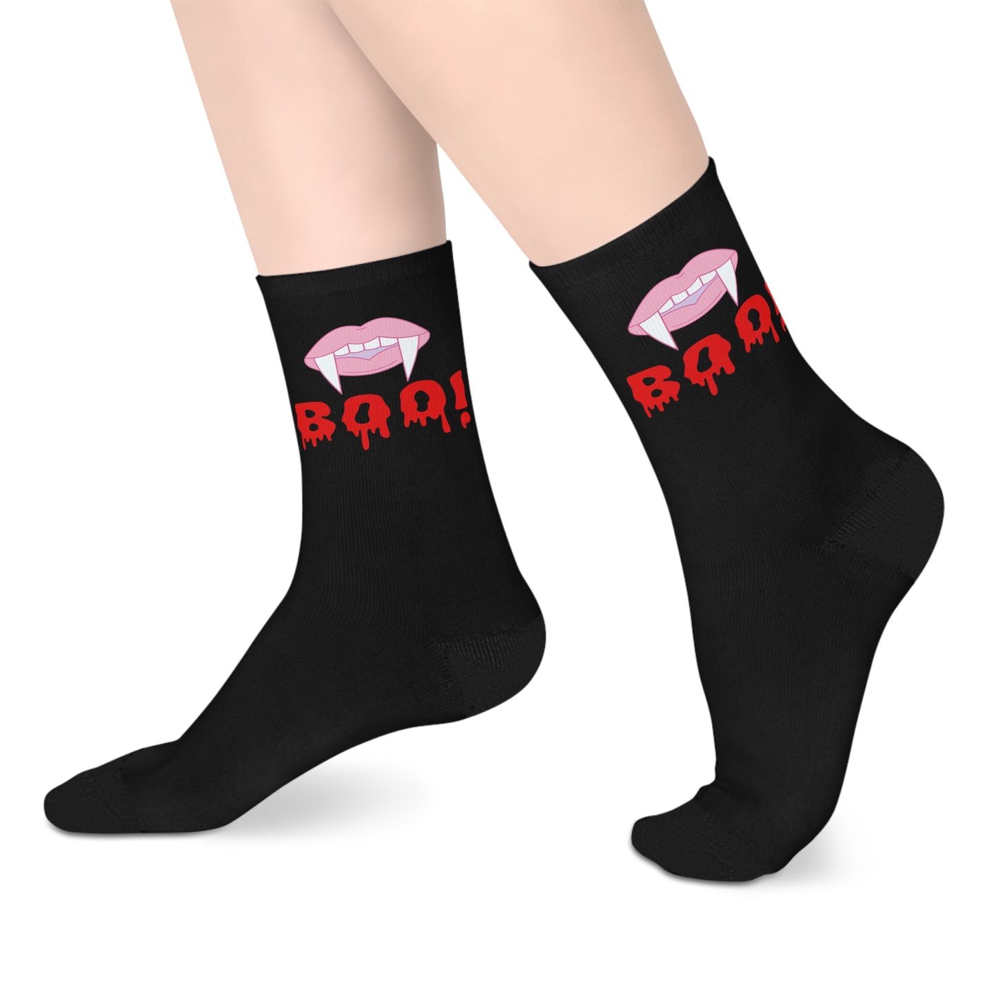 Spooky Halloween Mid-Length Socks with 'Boo!' Design - Fun and Comfortable Socks for Trick-or-Treating, Costume Parties, Fall [...]