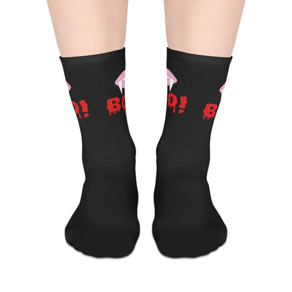 Spooky Halloween Mid-Length Socks with 'Boo!' Design - Fun and Comfortable Socks for Trick-or-Treating, Costume Parties, Fall [...]