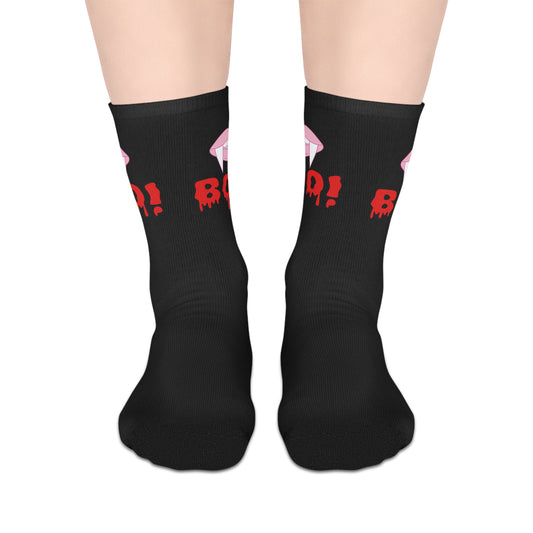 Spooky Halloween Mid-Length Socks with 'Boo!' Design - Fun and Comfortable Socks for Trick-or-Treating, Costume Parties, Fall [...]