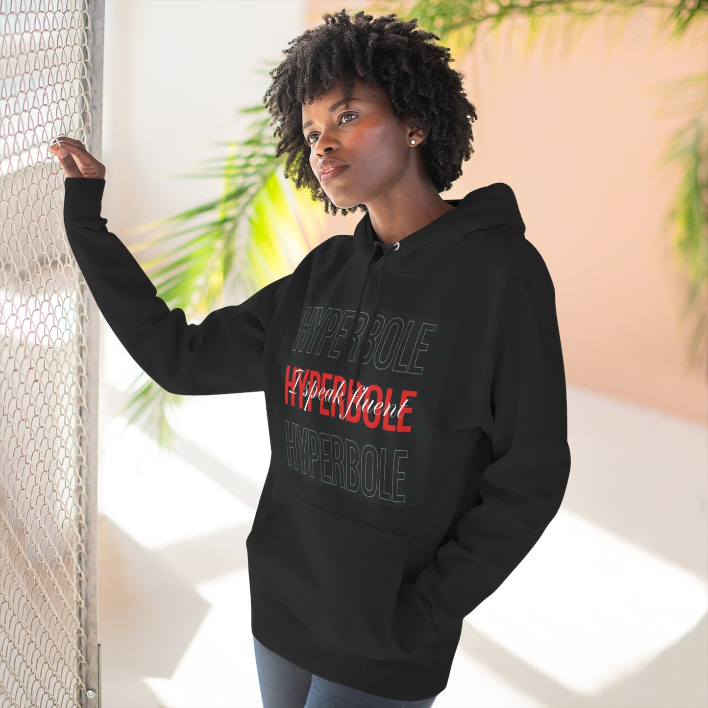 Hyperbole Graphic Hoodie — Three-Panel Fleece Pullover