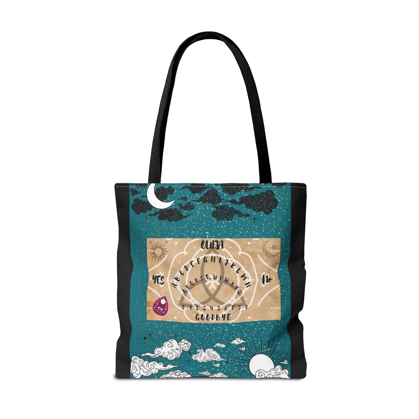 Mystical Ouija Tote Bag | Boho Beach Bag, Psychic Gift, Witchy Accessory, Spiritual Shopper, Mysticism Decor