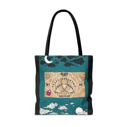 Mystical Ouija Tote Bag | Boho Beach Bag, Psychic Gift, Witchy Accessory, Spiritual Shopper, Mysticism Decor