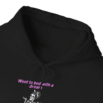 Nightmare Dream Skull Hoodie – "Went to bed with a dream, woke up with a nightmare" Goth Pullover