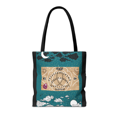Mystical Ouija Tote Bag | Boho Beach Bag, Psychic Gift, Witchy Accessory, Spiritual Shopper, Mysticism Decor