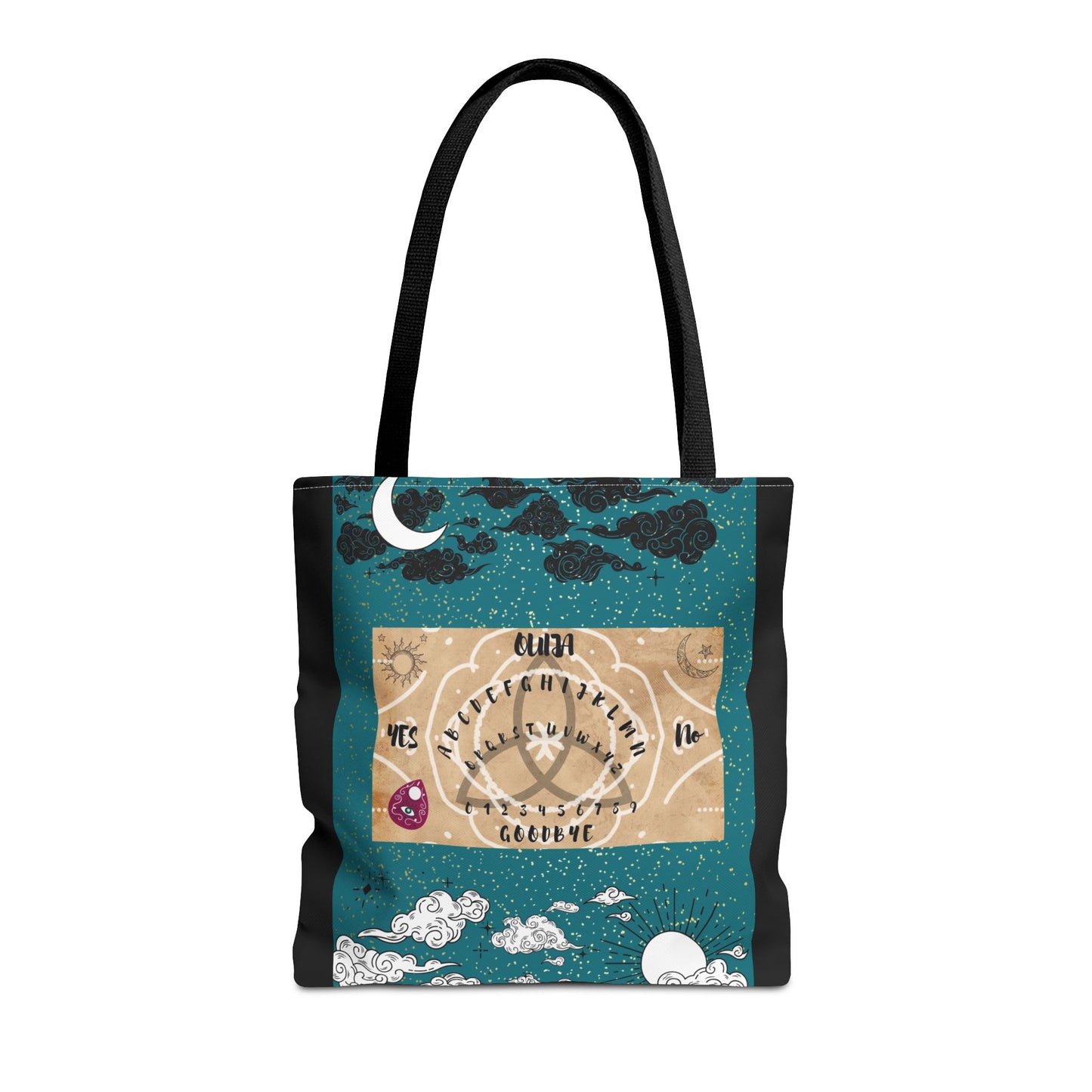 Mystical Ouija Tote Bag | Boho Beach Bag, Psychic Gift, Witchy Accessory, Spiritual Shopper, Mysticism Decor