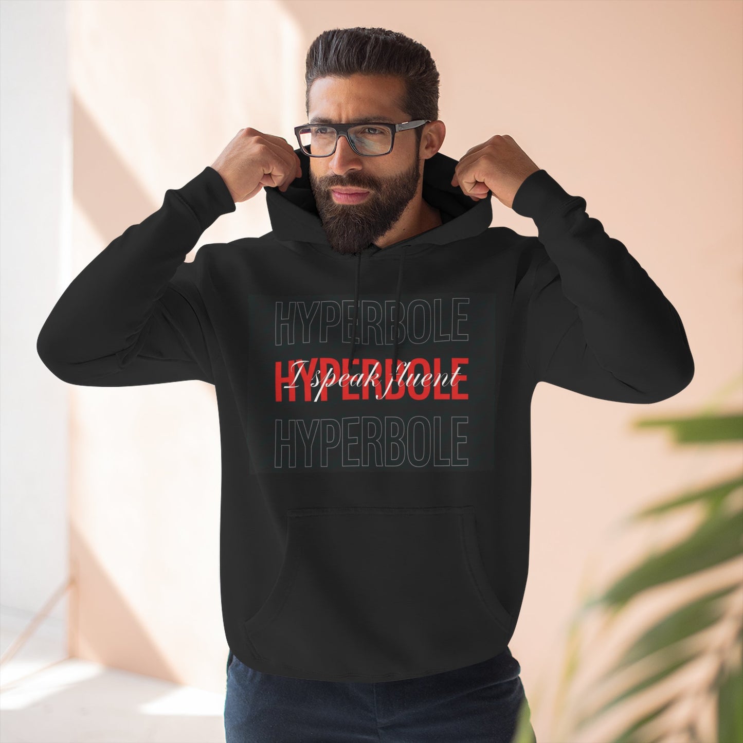 Hyperbole Graphic Hoodie — Three-Panel Fleece Pullover